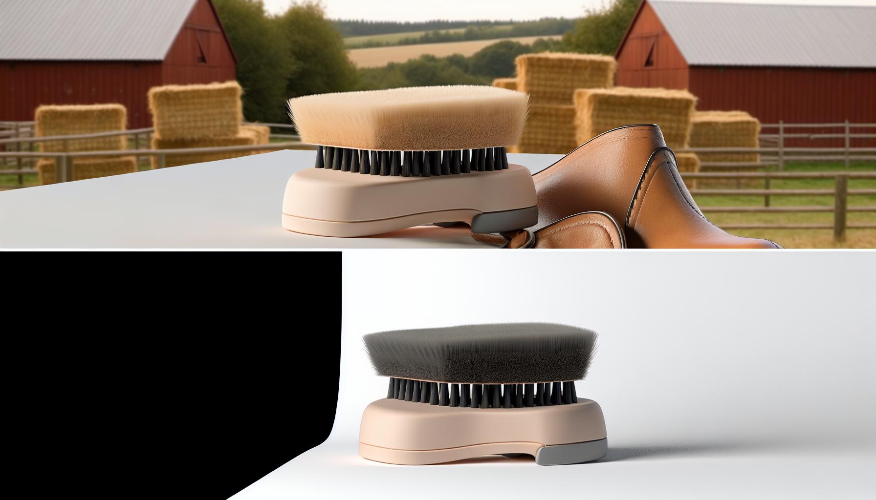 Photographie de Brosse douce pour polissage de bottes