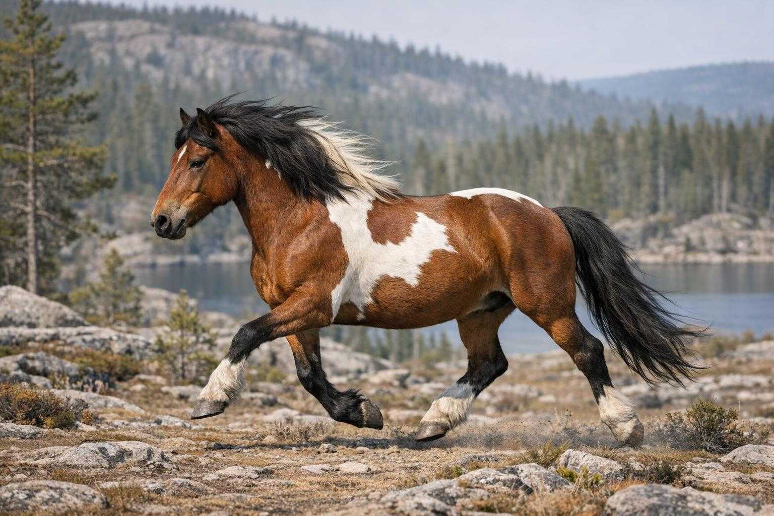 Poney indien du lac La Croix